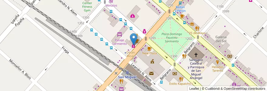 Mapa de ubicacion de Farmacia Social en Argentina, Buenos Aires, Partido De San Miguel, San Miguel.
