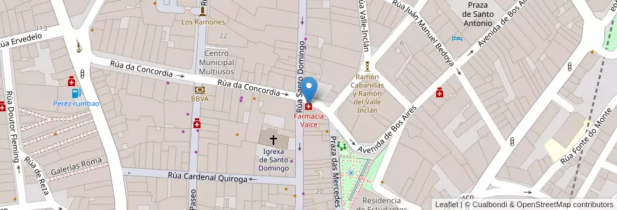 Mapa de ubicacion de Farmacia Vaice en Spagna, Galizia, Ourense, Ourense, Ourense.