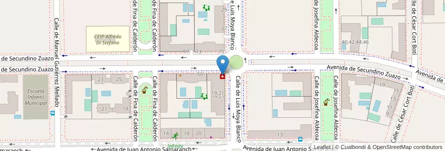 Mapa de ubicacion de Farmacia Valdebebas en Spain, Community Of Madrid, Community Of Madrid, Área Metropolitana De Madrid Y Corredor Del Henares, Madrid.