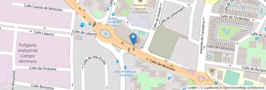 Mapa de ubicacion de Farmacia Vicente Sánchez Madrid en 스페인, Comunidad De Madrid, Comunidad De Madrid, Área Metropolitana De Madrid Y Corredor Del Henares, Fuenlabrada.