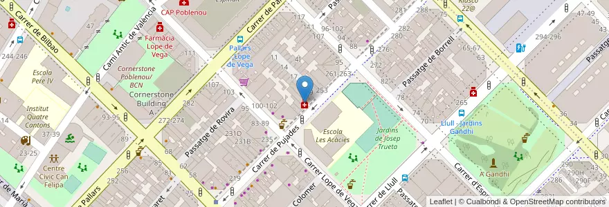 Mapa de ubicacion de Farmàcia Xalabarder en España, Catalunya, Barcelona, Barcelonès, Barcelona.