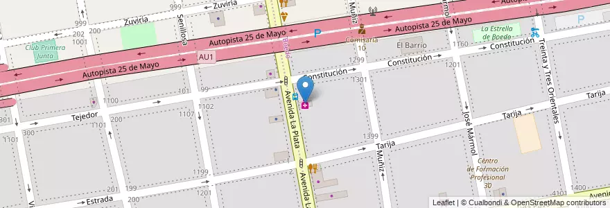 Mapa de ubicacion de Farmacias Ahumada, Boedo en الأرجنتين, Ciudad Autónoma De Buenos Aires, Comuna 5, Buenos Aires.