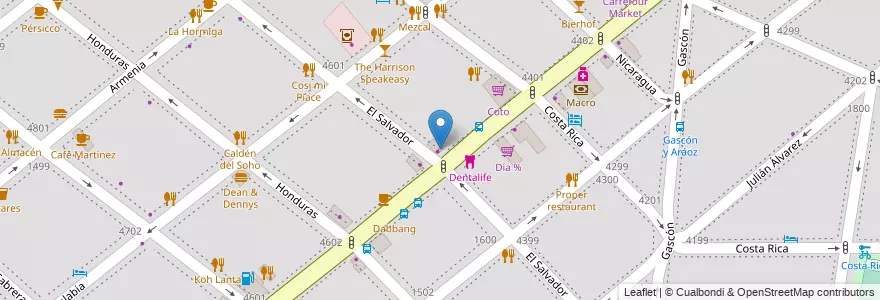 Mapa de ubicacion de Farmacias Ahumada, Palermo en Argentinië, Ciudad Autónoma De Buenos Aires, Buenos Aires.