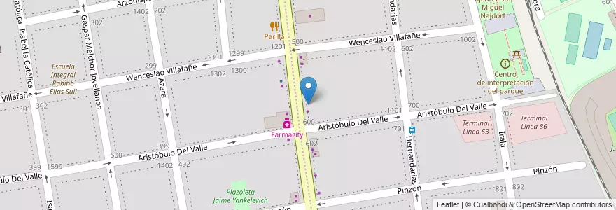 Mapa de ubicacion de Farmacias Doctor Ahorro, Barracas en Arjantin, Ciudad Autónoma De Buenos Aires, Comuna 4, Buenos Aires.