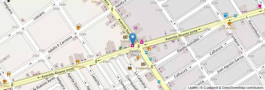 Mapa de ubicacion de Farmacias Doctor Ahorro, Villa del Parque en アルゼンチン, Ciudad Autónoma De Buenos Aires, ブエノスアイレス, Comuna 11.