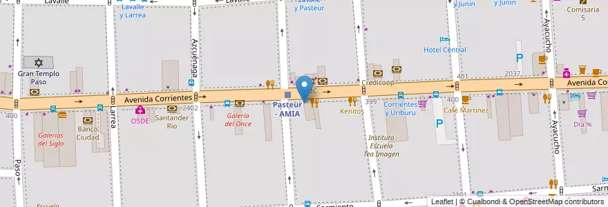 Mapa de ubicacion de Farmacias Dr. Ahorro, Balvanera en 아르헨티나, Ciudad Autónoma De Buenos Aires, Comuna 3, 부에노스아이레스.