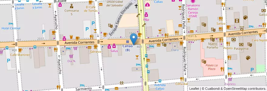 Mapa de ubicacion de Farmacity, Balvanera en الأرجنتين, Ciudad Autónoma De Buenos Aires, Comuna 3, Buenos Aires.