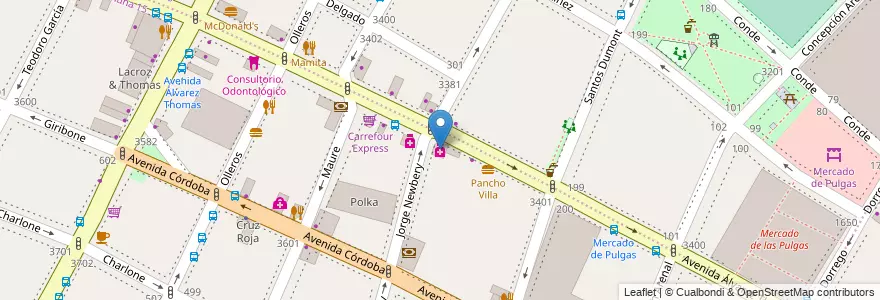 Mapa de ubicacion de Farmacity, Chacarita en Arjantin, Ciudad Autónoma De Buenos Aires, Buenos Aires.