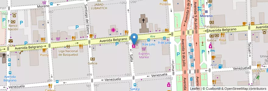 Mapa de ubicacion de Farmacity, Montserrat en الأرجنتين, Ciudad Autónoma De Buenos Aires, Comuna 1, Buenos Aires.