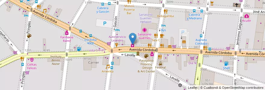 Mapa de ubicacion de Farmacity, Palermo en Argentina, Autonomous City Of Buenos Aires, Autonomous City Of Buenos Aires.