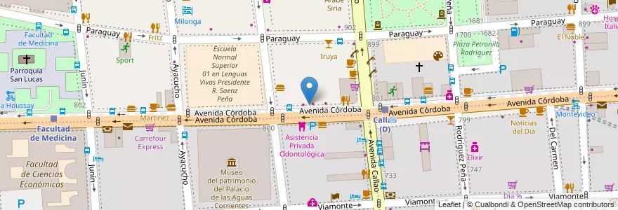 Mapa de ubicacion de Farmacity, Recoleta en Argentina, Ciudad Autónoma De Buenos Aires, Buenos Aires.