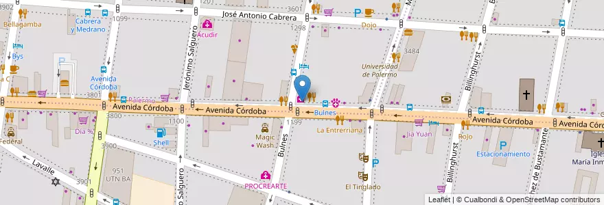 Mapa de ubicacion de Farmaliv, Palermo en الأرجنتين, Ciudad Autónoma De Buenos Aires, Buenos Aires.