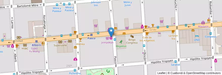 Mapa de ubicacion de Farmanexus, Balvanera en アルゼンチン, Ciudad Autónoma De Buenos Aires, Comuna 3, ブエノスアイレス.