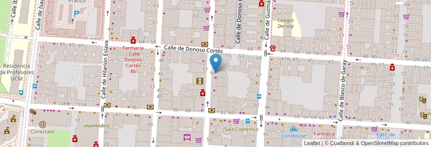 Mapa de ubicacion de Farmarosa en Espanha, Comunidade De Madrid, Comunidade De Madrid, Área Metropolitana De Madrid Y Corredor Del Henares, Madrid.
