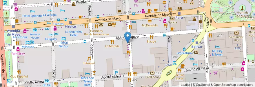 Mapa de ubicacion de FarmAS&A, Montserrat en 阿根廷, Ciudad Autónoma De Buenos Aires, Comuna 1, 布宜诺斯艾利斯.