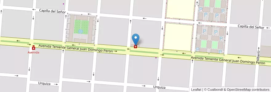 Mapa de ubicacion de Farmatel en アルゼンチン, ブエノスアイレス州, Partido De Campana.