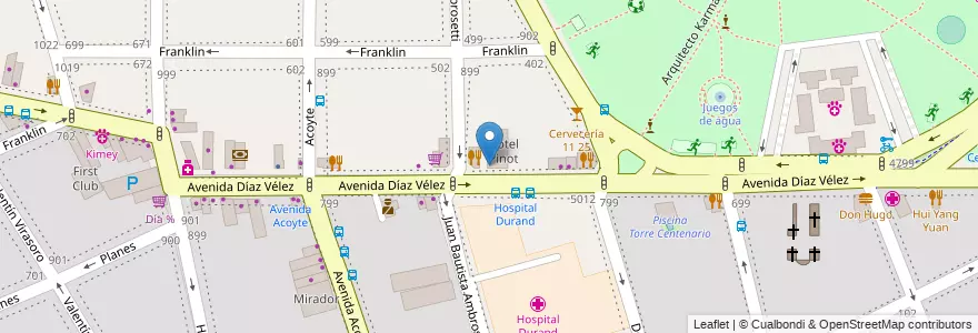 Mapa de ubicacion de Farmática, Caballito en 阿根廷, Ciudad Autónoma De Buenos Aires, 布宜诺斯艾利斯, Comuna 6.