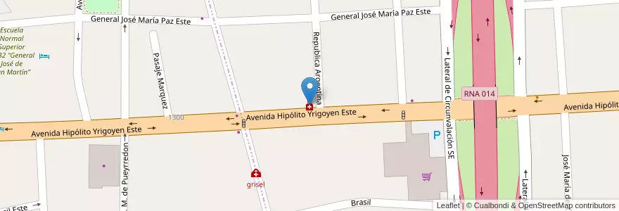 Mapa de ubicacion de Farmc en Argentina, San Juan, Chile, Capital.