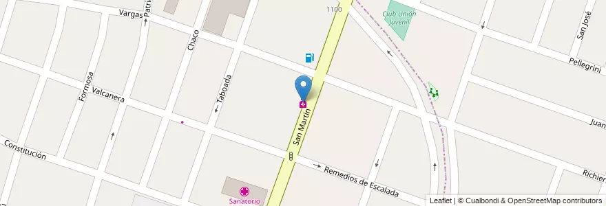 Mapa de ubicacion de Farmc Pasteur en Arjantin, Şili, Mendoza, Departamento Luján De Cuyo, Luján De Cuyo, Distrito Mayor Drummond, Distrito Ciudad De Luján De Cuyo.