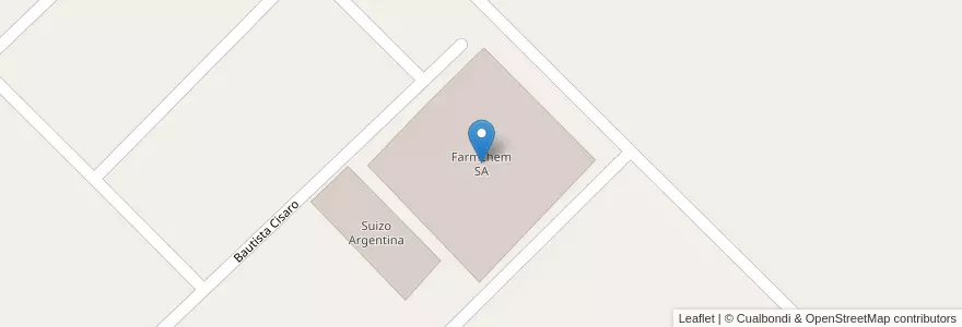 Mapa de ubicacion de Farmchem SA en Argentina, Buenos Aires, Partido De Junín.