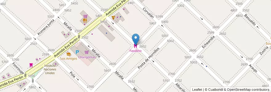 Mapa de ubicacion de Fasolino, Villa Lugano en アルゼンチン, Ciudad Autónoma De Buenos Aires, Comuna 9, ブエノスアイレス.