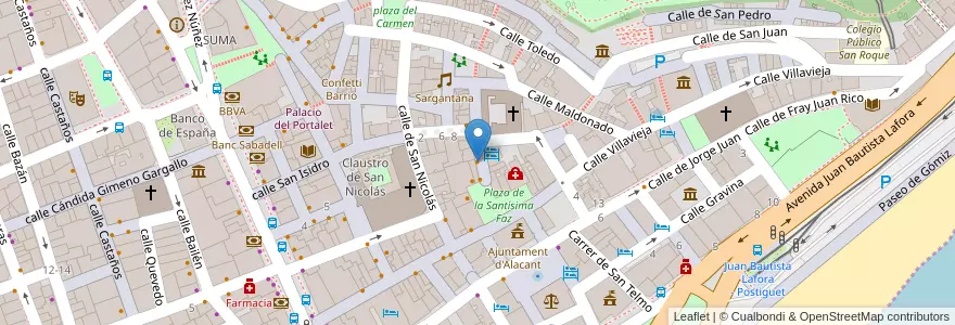 Mapa de ubicacion de Fast & Bio en スペイン, バレンシア州, Alacant / Alicante, L'Alacantí, Alacant / Alicante.