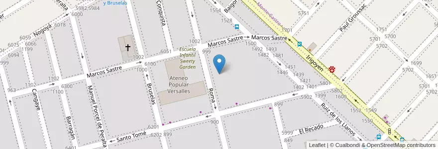 Mapa de ubicacion de Fatmacia Ateneo, Versalles en Argentina, Autonomous City Of Buenos Aires, Autonomous City Of Buenos Aires, Comuna 10.