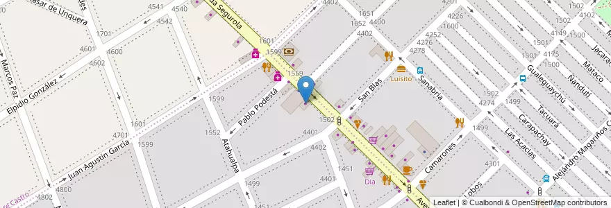 Mapa de ubicacion de Fattoria, Velez Sarsfield en Argentina, Ciudad Autónoma De Buenos Aires, Buenos Aires, Comuna 10.