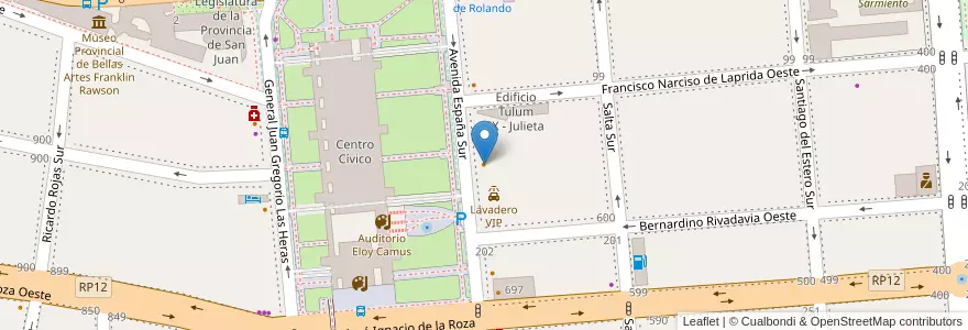 Mapa de ubicacion de Faustina en Arjantin, San Juan, Şili, Capital.