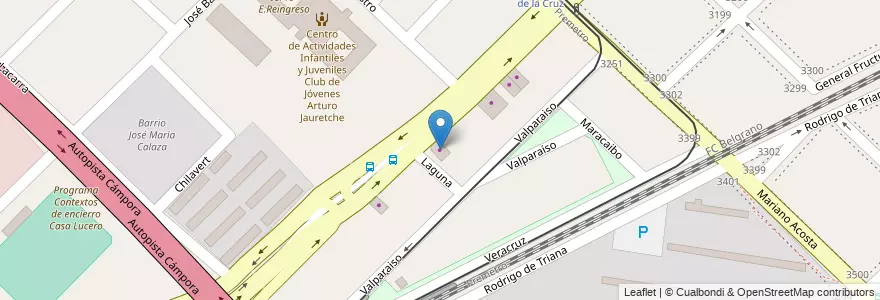 Mapa de ubicacion de Fausto 2, Villa Soldati en Argentine, Ciudad Autónoma De Buenos Aires, Buenos Aires, Comuna 8.