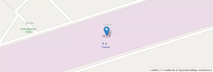 Mapa de ubicacion de FCGR en Argentina, Buenos Aires, Partido De Puan.