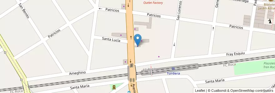 Mapa de ubicacion de Federacion Patronal en Arjantin, Buenos Aires, Partido De Lomas De Zamora, Turdera.