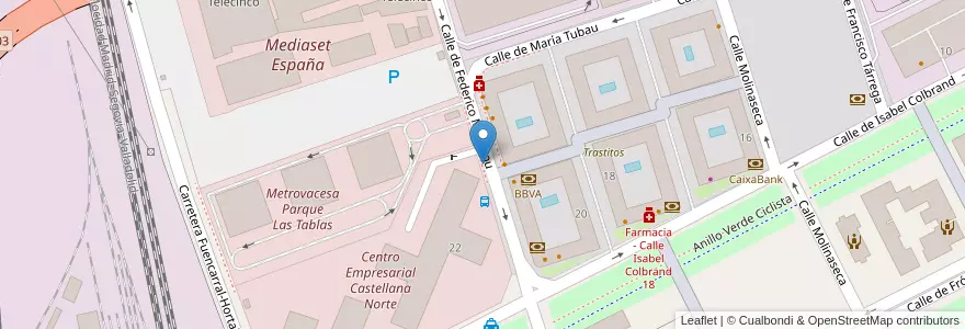 Mapa de ubicacion de FEDERICO MOMPOU, CALLE, DE,3 en Spanien, Autonome Gemeinschaft Madrid, Autonome Gemeinschaft Madrid, Área Metropolitana De Madrid Y Corredor Del Henares, Madrid.