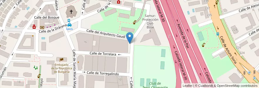 Mapa de ubicacion de FEDERICO SALMON, CALLE, DE,13 en إسبانيا, منطقة مدريد, منطقة مدريد, Área Metropolitana De Madrid Y Corredor Del Henares, مدريد.