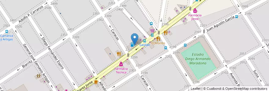 Mapa de ubicacion de Feedback Kindergarten, Villa del Parque en آرژانتین, Ciudad Autónoma De Buenos Aires, Buenos Aires, Comuna 11.