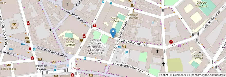 Mapa de ubicacion de Feeling en スペイン, カスティーリャ・イ・レオン州, Valladolid, Valladolid.