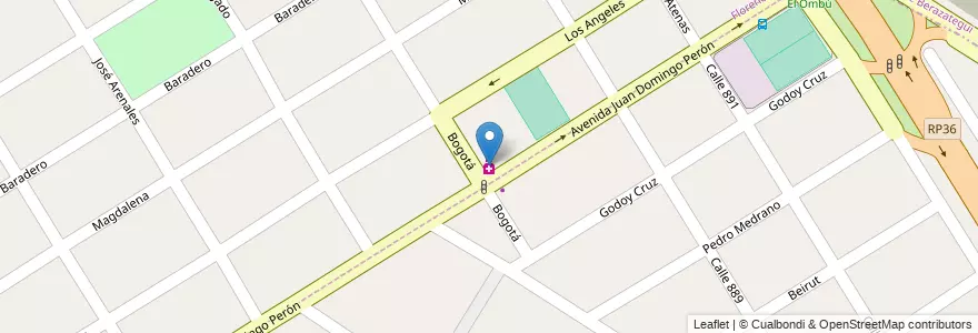 Mapa de ubicacion de Felice en Arjantin, Buenos Aires, Partido De Florencio Varela.