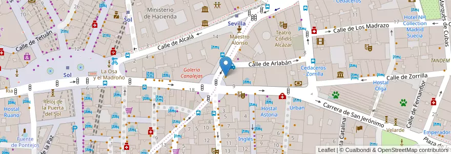 Mapa de ubicacion de Feltman's Hot Dog en إسبانيا, منطقة مدريد, منطقة مدريد, Área Metropolitana De Madrid Y Corredor Del Henares, مدريد.