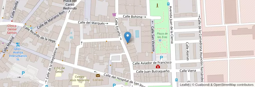 Mapa de ubicacion de Fender Club en Spain, Community Of Madrid, Community Of Madrid, Área Metropolitana De Madrid Y Corredor Del Henares, Getafe.