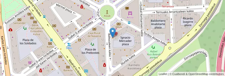 Mapa de ubicacion de Feng Jing en Spanien, Autonome Gemeinschaft Baskenland, Gipuzkoa, Donostialdea, Donostia/San Sebastián.