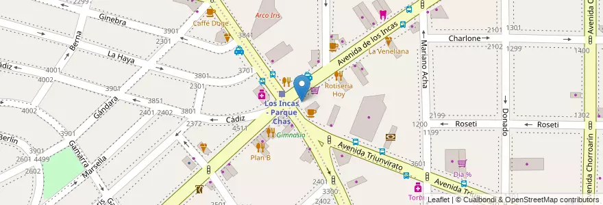 Mapa de ubicacion de Fenix, Parque Chas en Argentina, Ciudad Autónoma De Buenos Aires, Buenos Aires, Comuna 15.