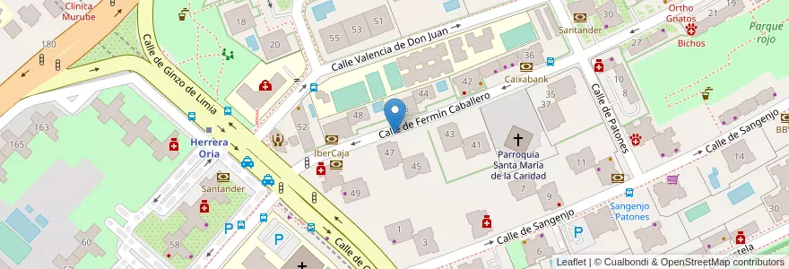 Mapa de ubicacion de FERMIN CABALLERO, CALLE, DE,47 B en إسبانيا, منطقة مدريد, منطقة مدريد, Área Metropolitana De Madrid Y Corredor Del Henares, مدريد.