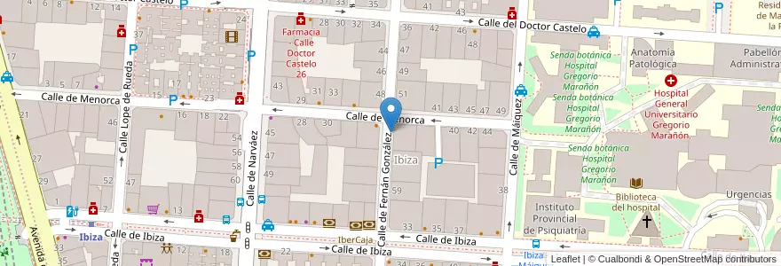 Mapa de ubicacion de FERNAN GONZALEZ, CALLE, DE,53 en Испания, Мадрид, Мадрид, Área Metropolitana De Madrid Y Corredor Del Henares, Мадрид.