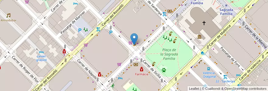 Mapa de ubicacion de Fernandes en 西班牙, Catalunya, Barcelona, Barcelonès, Barcelona.