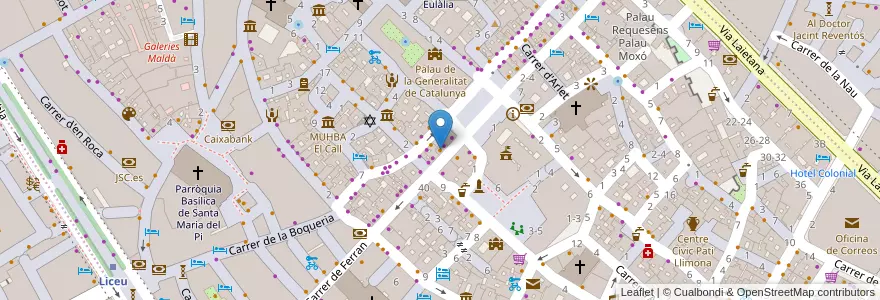Mapa de ubicacion de Ferran 59 en Испания, Каталония, Барселона, Барселонес, Барселона.