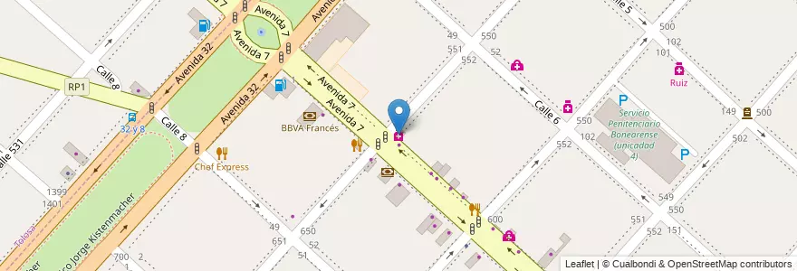 Mapa de ubicacion de Ferrando 7&33, Casco Urbano en Arjantin, Buenos Aires, Partido De La Plata.