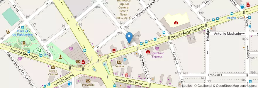 Mapa de ubicacion de Ferreiro, Villa Crespo en Argentinië, Ciudad Autónoma De Buenos Aires, Buenos Aires, Comuna 6.
