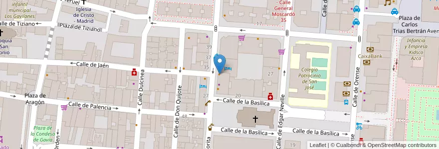 Mapa de ubicacion de Ferreiro en Испания, Мадрид, Мадрид, Área Metropolitana De Madrid Y Corredor Del Henares, Мадрид.