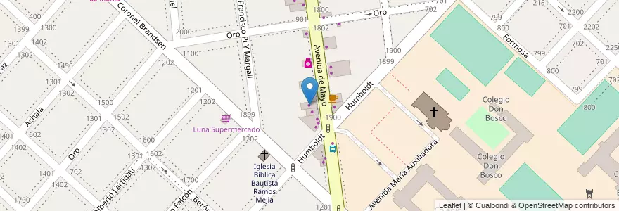 Mapa de ubicacion de Ferreshop en Argentina, Buenos Aires, Partido De La Matanza, Ramos Mejía.