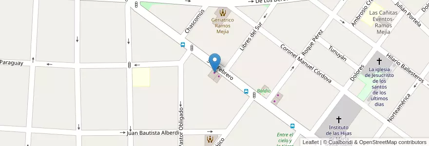 Mapa de ubicacion de Ferreteria 3/2 en 아르헨티나, 부에노스아이레스주, Partido De Morón, Villa Sarmiento.
